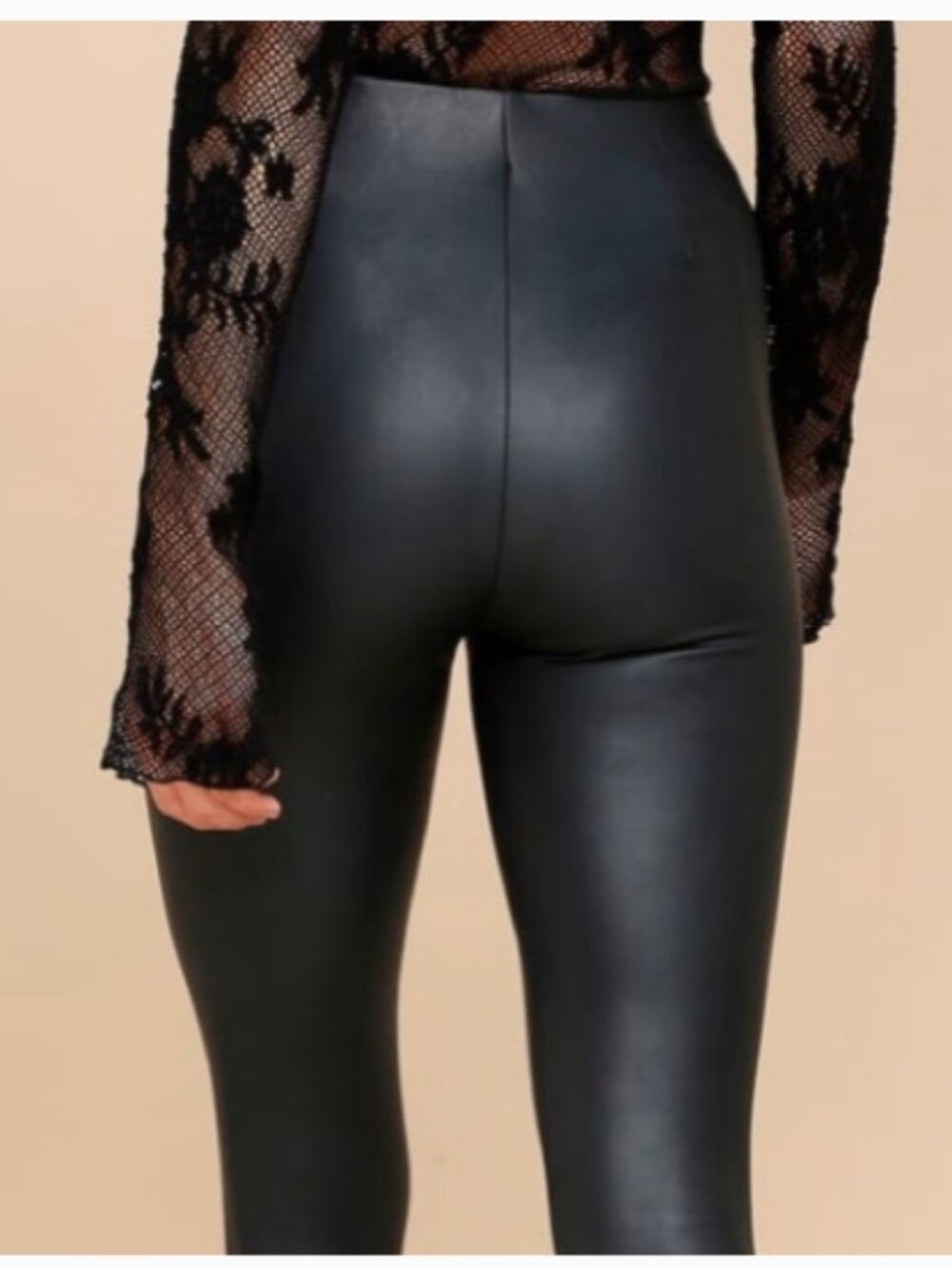 Gentle Fawn Donovan Faux Leather Legging Black S - Picture 3 of 5